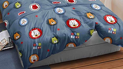 THE HOME STYLE Microfiber Soft Glace Cotton King Size Double Bed AC Comforter II Duvet ll Quilt ll Blanket for All Weather/Seasons_Lion (Kids Edition)