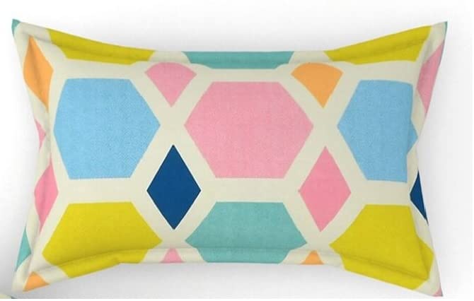 THE HOME STYLE Super Soft Glace Cotton 300 TC King Size Printed Pillow Covers Ll Pillow Cases Ll Set Of 2 Piece- 18"X 28" Inches (Pastel Palette), Multicolor