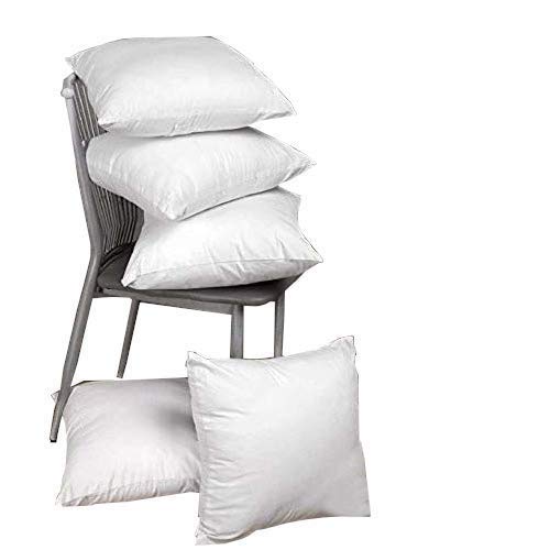THE HOME STYLE Cotton Vaccum White Cushion Fillers (Set of 5)