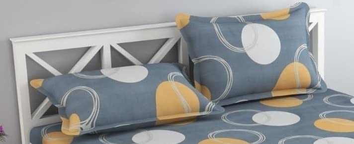 THE HOME STYLE Super Soft Glace Cotton Standard King Size Printed Pillow Covers ll Pillow Cases ll Set of 2 Piece- 18" x 28" Inches