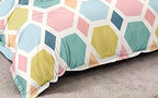 THE HOME STYLE Cotton Feel Glace Cotton Elastic Fitted Printed King Size Double Bed Bedsheet with 2 Pillow Cover