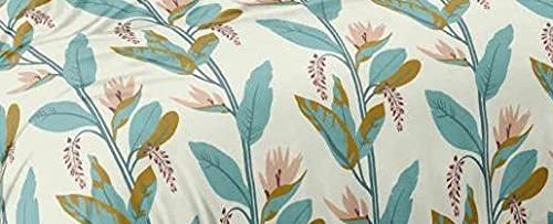 THE HOME STYLE Super Soft Glace Cotton King Size AC Comforter ll Blanket ll Duvet Double Bed for All Weather/Seasons (Design 33) (Persian Green) (Only Comforter)