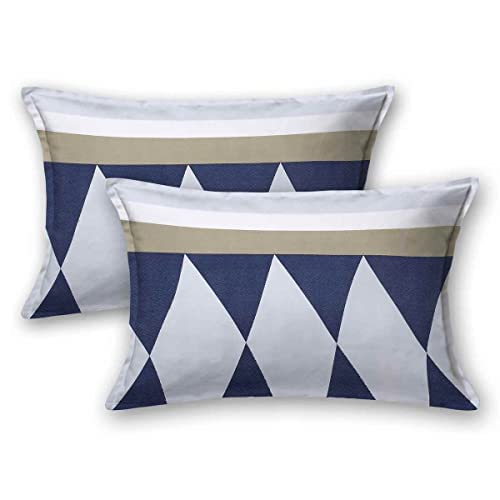 THE HOME STYLE Super Soft Glace Cotton Standard Size Printed Pillow Covers ll Pillow Cases ll Set Of 4 Piece- 18" x 28" Inches (Black Forest)