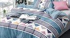 THE HOME STYLE King Size Printed Polycotton Bedsheet Double Bed with 2 Pillow Cover_90x100 Inches (Design 2)