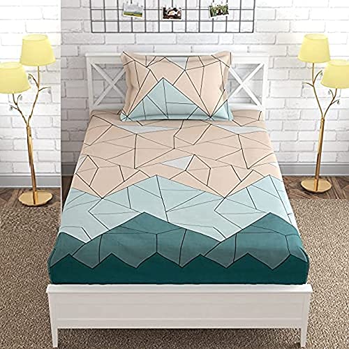 THE HOME STYLE 200TC Soft Glace Cotton King Size Duvet Cover II Razai Cover II Quilt Cover II Dohar for Double Bed with Zipper 90x100 inch