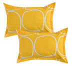 THE HOME STYLE Super Soft Glace Cotton King Size AC Comforter ll Blanket ll Duvet with 1 King Size Elastic Fitted Bedsheet 72"x78" Inch and 2 Pillow Cover II 300 TC, (4 Piece Bedding Set, Canary Yellow) (Comforter With Fitted Bedsheet)