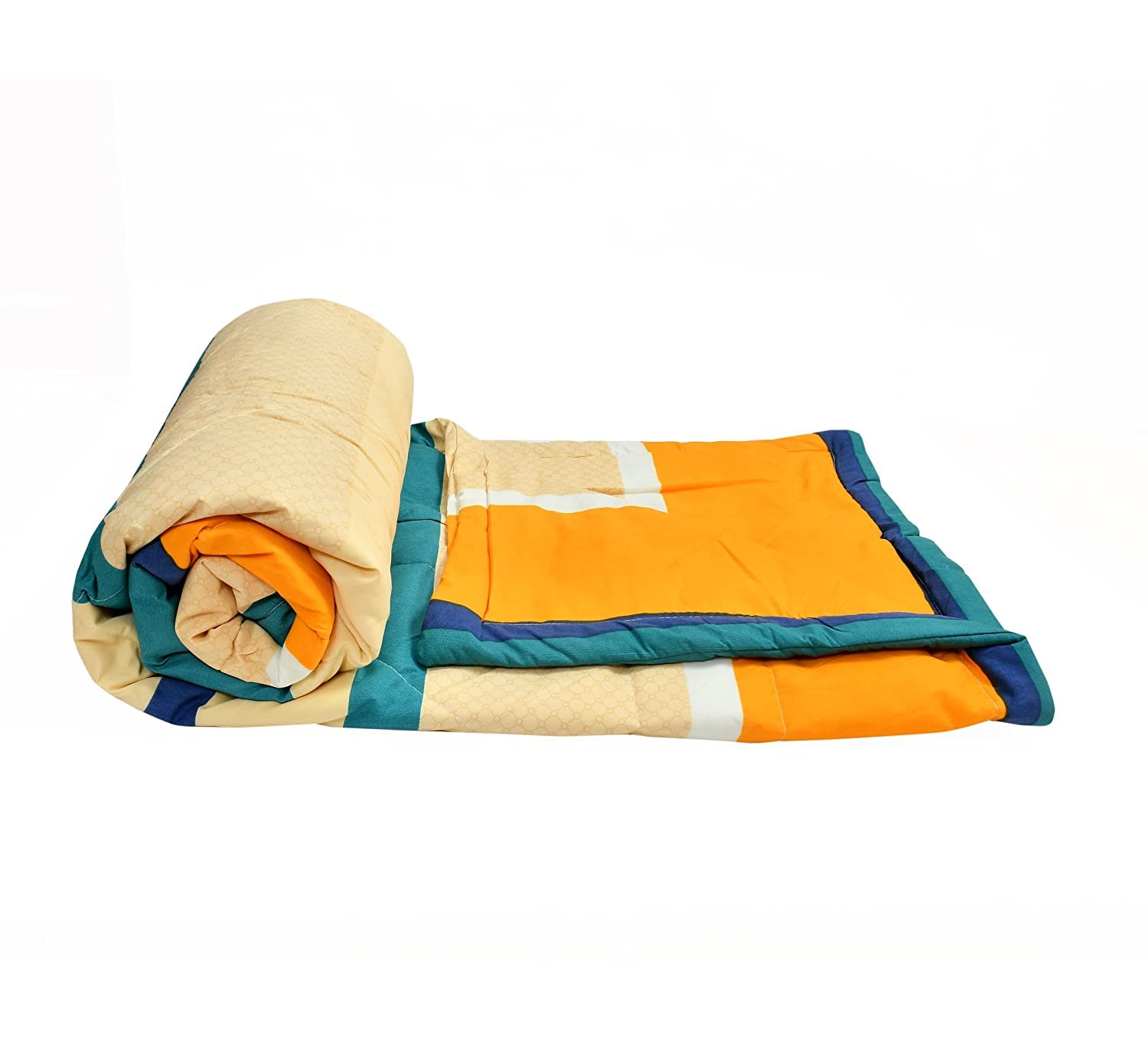 THE HOME STYLE Super Soft Glace Cotton King Size AC Comforter/Blanket/Duvet for Double Bed (Design 14)