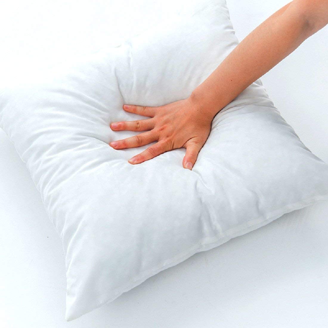 THE HOME STYLE Cotton Vaccum White Cushion Fillers (Set of 3)