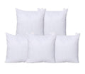 THE HOME STYLE Cotton Vaccum White Cushion Fillers (Set of 5)