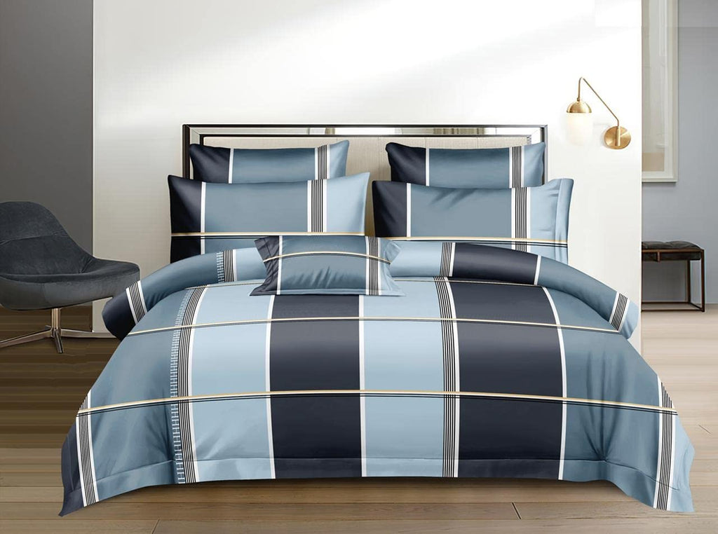 THE HOME STYLE Super Soft Glace Cotton King Size AC Comforter/Blanket/Duvet for Double Bed (Design 14)