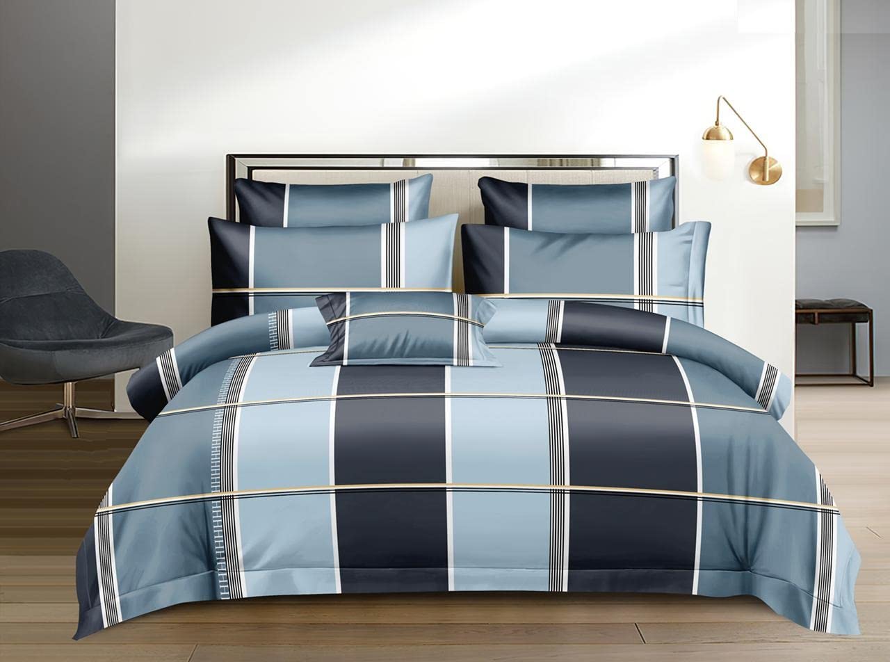 THE HOME STYLE Super Soft Glace Cotton King Size AC Comforter/Blanket/Duvet for Double Bed (Design 14)