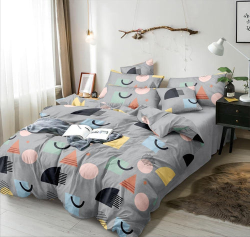 THE HOME STYLE 200TC Soft Glace Cotton King Size Duvet Cover II Razai Cover II Quilt Cover II Dohar for Double Bed with Zipper 90x100 inch