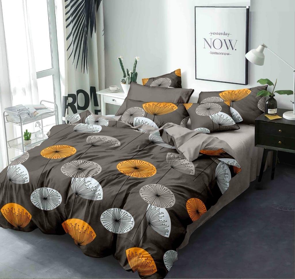 THE HOME STYLE 200TC Soft Glace Cotton King Size Duvet Cover II Razai Cover II Quilt Cover II Dohar for Double Bed with Zipper 90x100 inch