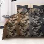 THE HOME STYLE Super Soft Glace Cotton King Size AC Comforter ll Blanket ll Duvet Double Bed with 1 Flat Bedsheet and 2 Pillow Cover II 300 TC, (4 Piece Bedding Set, Cocoa Brown) (Comforter Set)