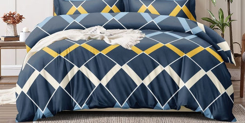 THE HOME STYLE 2Nd Gen Microfiber Reversible Super Soft Comforter Ii Blanket Ii Quilt Ii Duvet Ii Dohar King Size Double Bed For Winter, 220 Gsm Ii Pack Of 1 (Midnight Blue, King), 300 tc