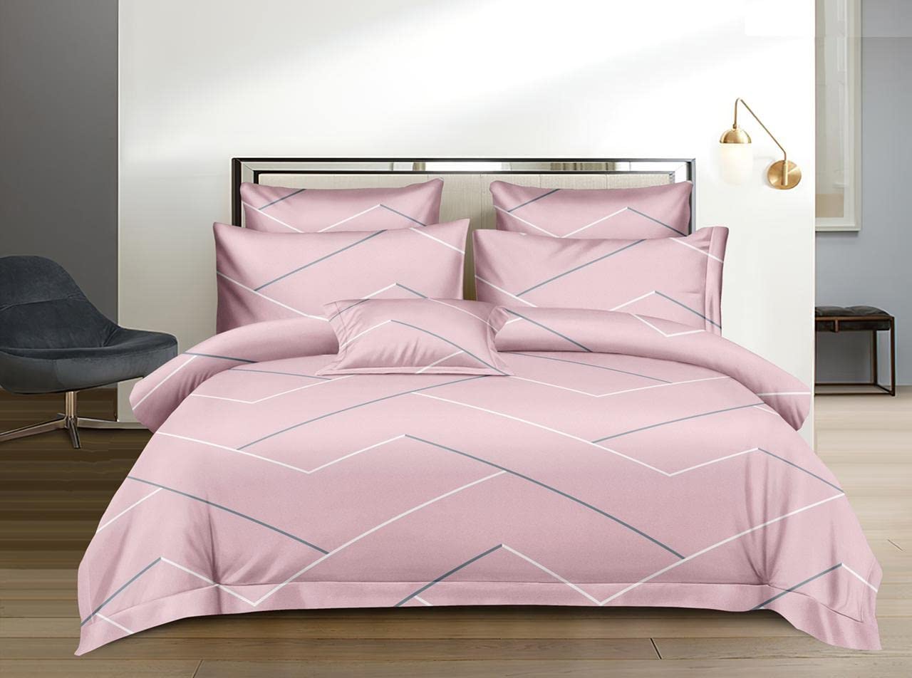 THE HOME STYLE Super Soft Glace Cotton King Size AC Comforter/Blanket/Duvet for Double Bed (Design 14)