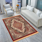 THE HOME STYLE Superfine Classic Anti Skid Persian Style Pure Velvet Carpet | 5 Feet x 7 Feet | for Bedroom l Hall l Living Room
