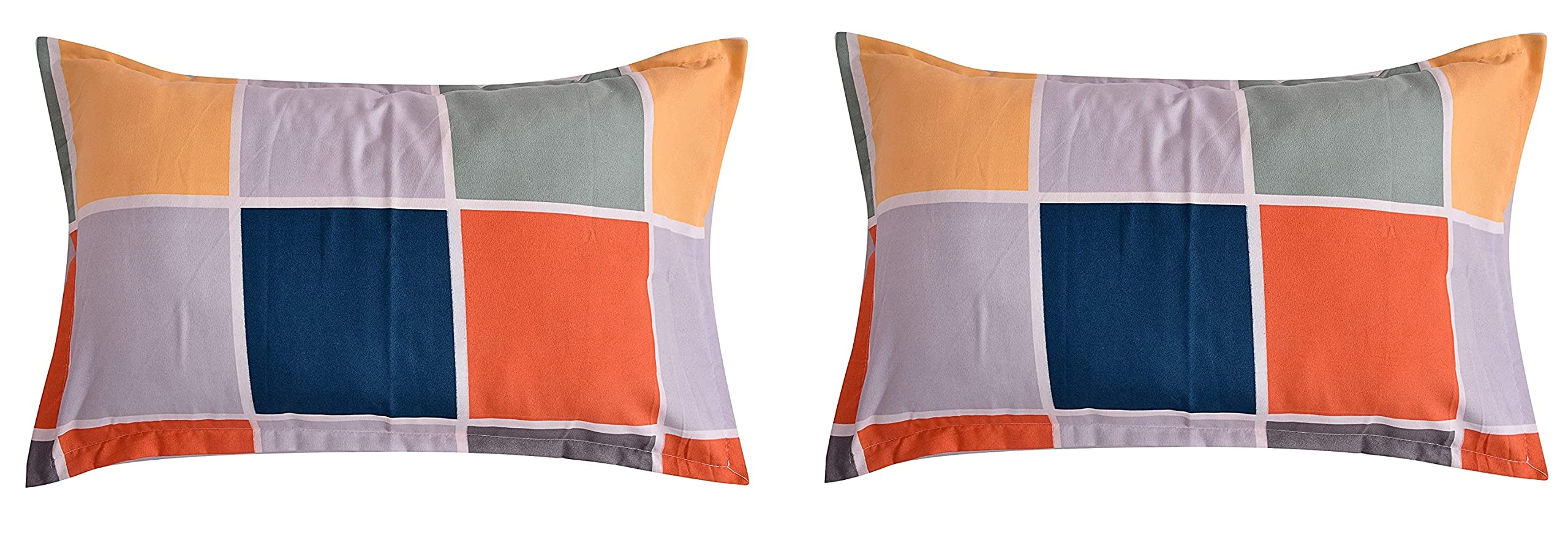THE HOME STYLE Super Soft Glace Cotton Standard King Size Printed Pillow Covers ll Pillow Cases ll Set of 2 Piece- 18" x 28" Inches