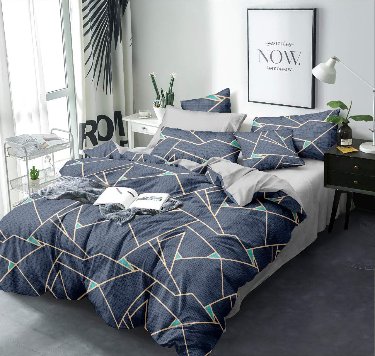 THE HOME STYLE Super Soft Glace Cotton King Size AC Comforter/Blanket/Duvet for Double Bed (Design 12)