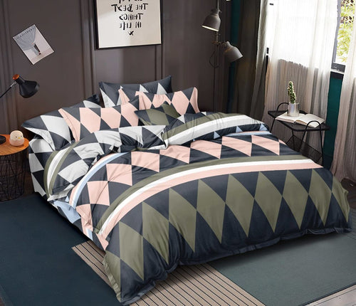 THE HOME STYLE 200TC Soft Glace Cotton King Size Duvet Cover II Razai Cover II Quilt Cover II Dohar for Double Bed with Zipper 90x100 inch