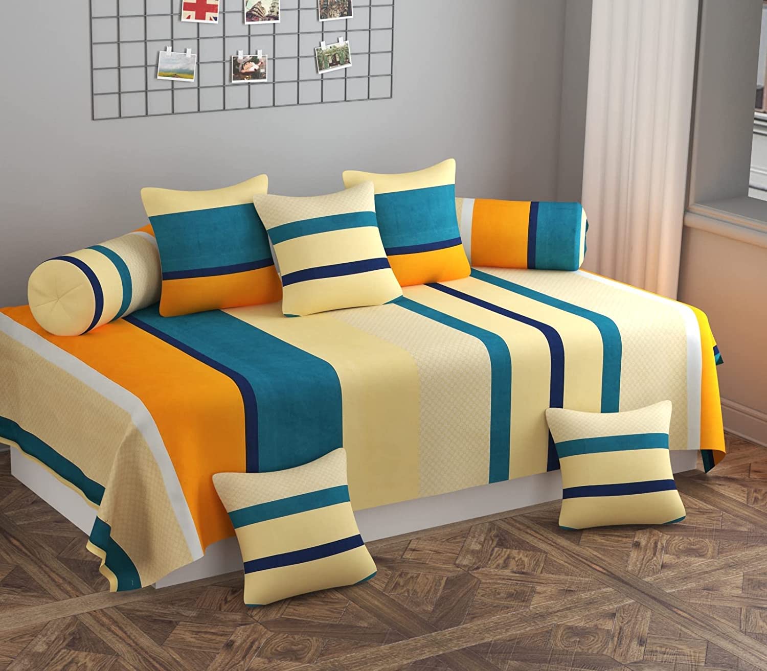 THE HOME STYLE Super Soft Glace Cotton Standard King Size Printed Pillow Covers ll Pillow Cases ll Set of 2 Piece- 18" x 28" Inches