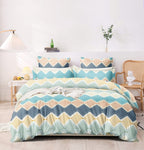 THE HOME STYLE XXL Microfiber Soft Cotton Super King Size Bedsheet for Double Bed, King Size 108 Inches X 108 Inches with 2 Large Size Pillow Covers Without Joint