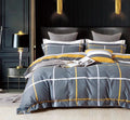 THE HOME STYLE Super Soft Glace Cotton King Size AC Comforter ll Blanket ll Duvet for Double Bed with 1 Flat Bedsheet and 2 Pillow Cover (Design 37) (Taupe Grey)