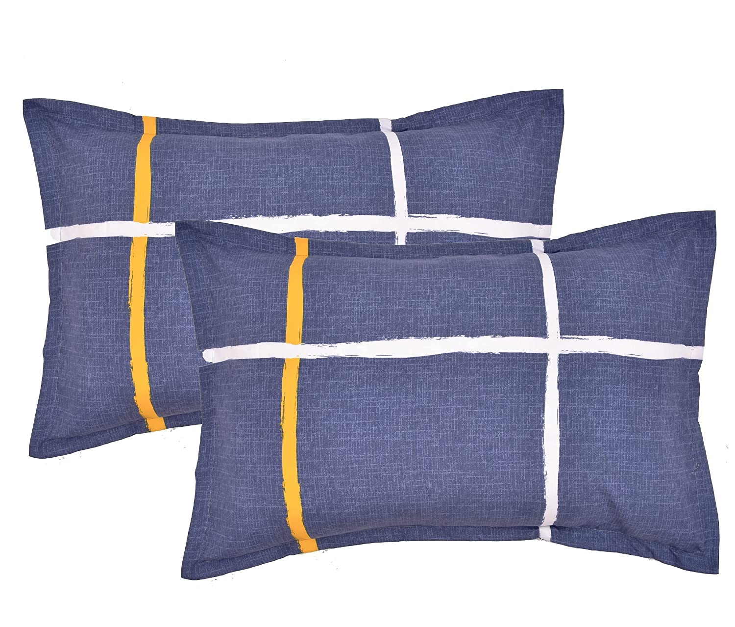 THE HOME STYLE Super Soft Glace Cotton King Size AC Comforter ll Blanket ll Duvet for Double Bed with 1 Flat Bedsheet and 2 Pillow Cover (4pc Comforter Set) (Taupe Blue)