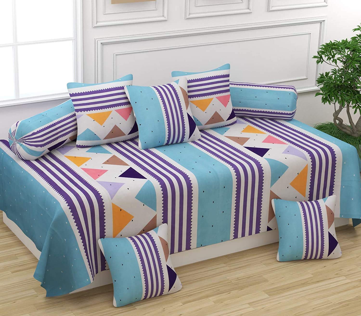 THE HOME STYLE Super Soft Glace Cotton Standard King Size Printed Pillow Covers ll Pillow Cases ll Set of 2 Piece- 18" x 28" Inches