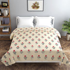 THE HOME STYLE 200TC Soft Glace Cotton King Size Duvet Cover II Razai Cover II Quilt Cover II Dohar for Double Bed with Zipper 90x100 inch
