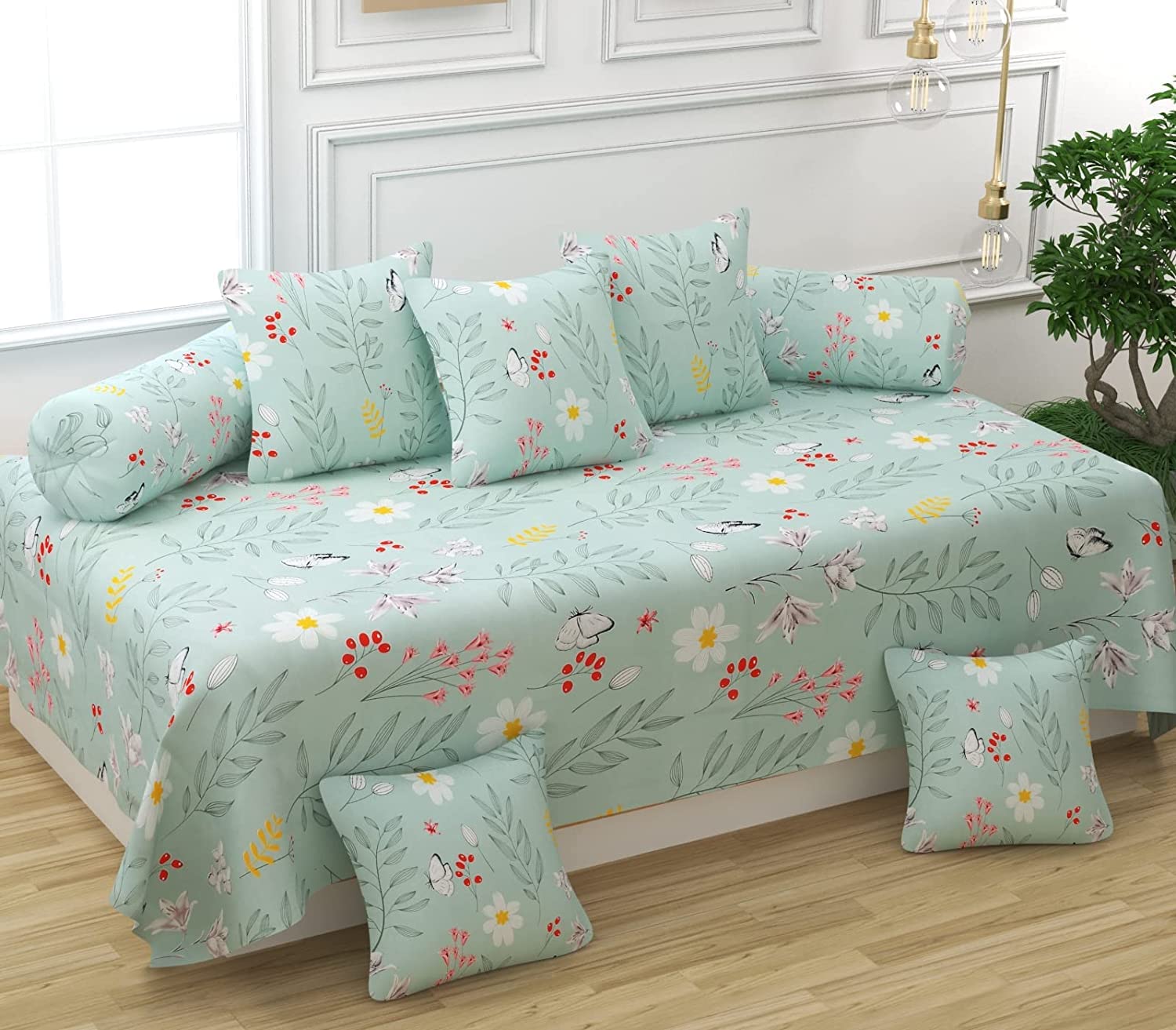 THE HOME STYLE Super Soft Glace Cotton Standard King Size Printed Pillow Covers ll Pillow Cases ll Set of 2 Piece- 18" x 28" Inches