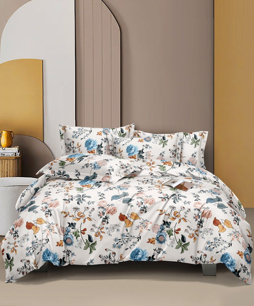 THE HOME STYLE Cotton King Ac Comforter Blanket, 1 Count, 350 TC, Blue