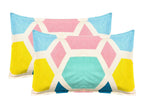 THE HOME STYLE Super Soft Glace Cotton Standard King Size Printed Pillow Covers ll Pillow Cases ll Set of 2 Piece- 18" x 28" Inches