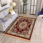 THE HOME STYLE Superfine Classic Anti Skid Persian Style Pure Velvet Carpet | 5 Feet x 7 Feet | for Bedroom l Hall l Living Room