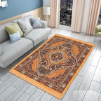THE HOME STYLE Superfine Classic Anti Skid Persian Style Pure Velvet Carpet | 5 Feet x 7 Feet | for Bedroom l Hall l Living Room