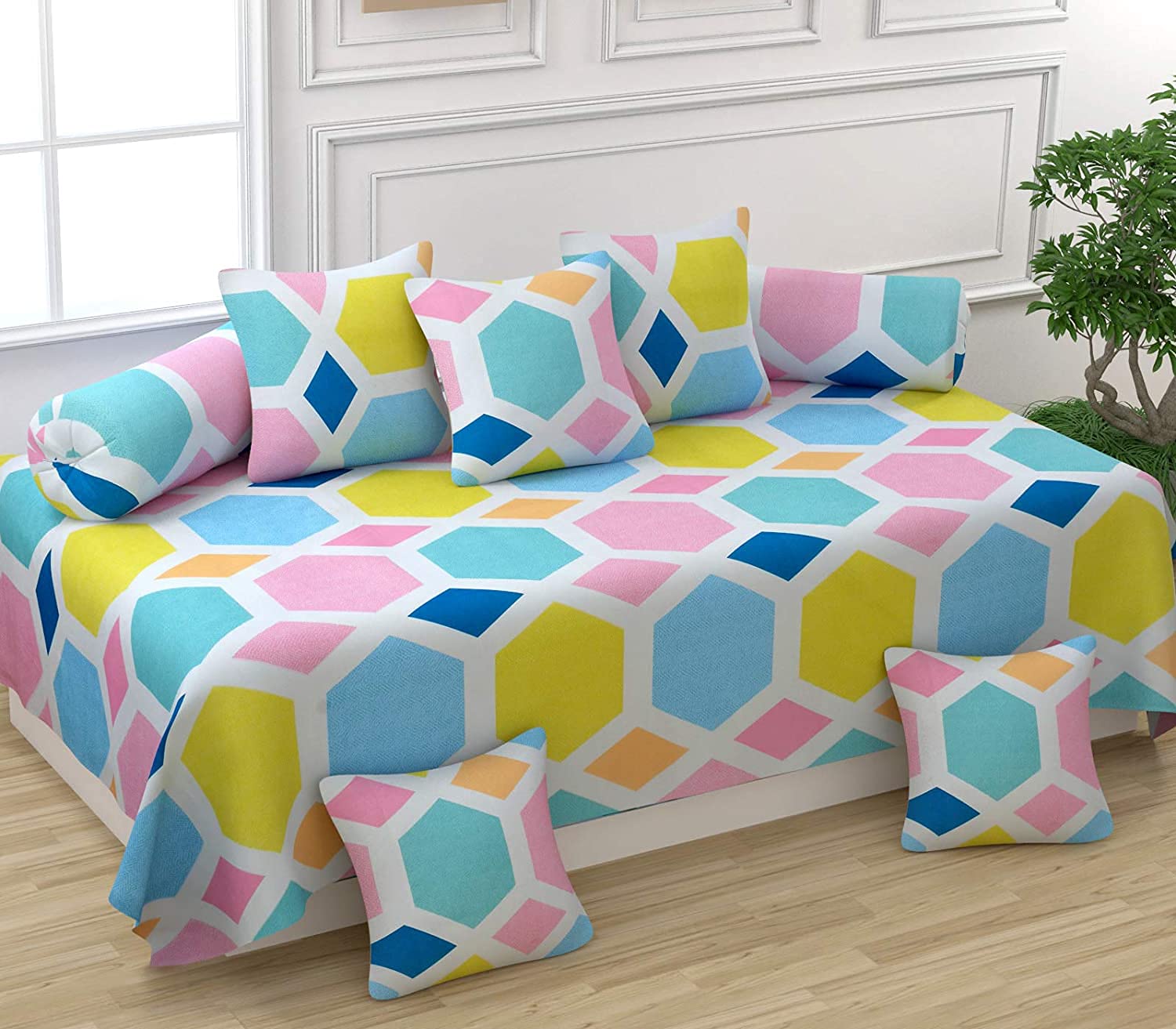 THE HOME STYLE Super Soft Glace Cotton Standard King Size Printed Pillow Covers ll Pillow Cases ll Set of 2 Piece- 18" x 28" Inches