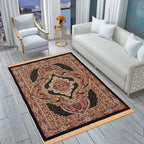 THE HOME STYLE Superfine Classic Anti Skid Persian Style Pure Velvet Carpet | 5 Feet x 7 Feet | for Bedroom l Hall l Living Room