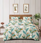 THE HOME STYLE XXL Microfiber Soft Cotton Super King Size Bedsheet for Double Bed, King Size 108 Inches X 108 Inches with 2 Large Size Pillow Covers Without Joint
