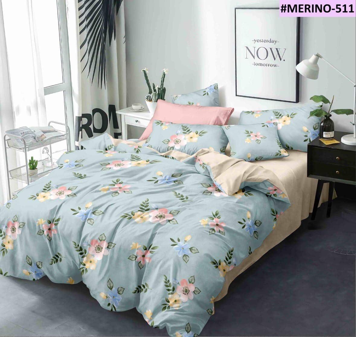 THE HOME STYLE Super Soft Glace Cotton King Size AC Comforter/Blanket/Duvet for Double Bed (Design 14)