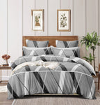 THE HOME STYLE Super Soft Microfiber 6D Flat King Size Double Bed Bedsheet (90x100 Inches) with 2 Pillow Cover (18x28 Inches) (Coin Grey)