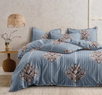 THE HOME STYLE XXL Microfiber Soft Cotton Super King Size Bedsheet for Double Bed, King Size 108 Inches X 108 Inches with 2 Large Size Pillow Covers Without Joint
