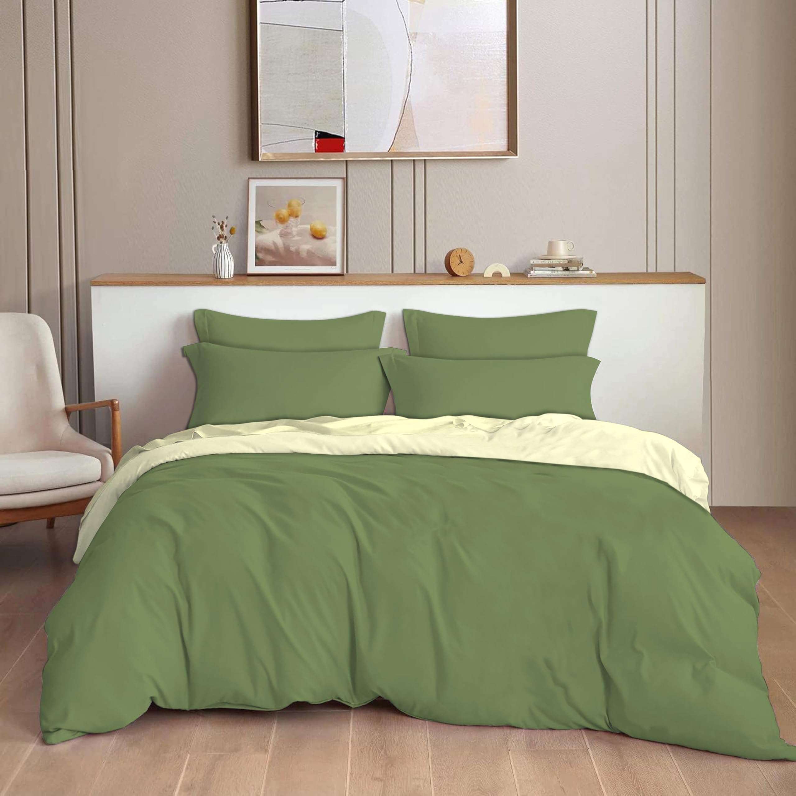 THE HOME STYLE 200TC Soft Glace Cotton King Size Duvet Cover II Razai Cover II Quilt Cover II Dohar for Double Bed with Zipper 90x100 inch