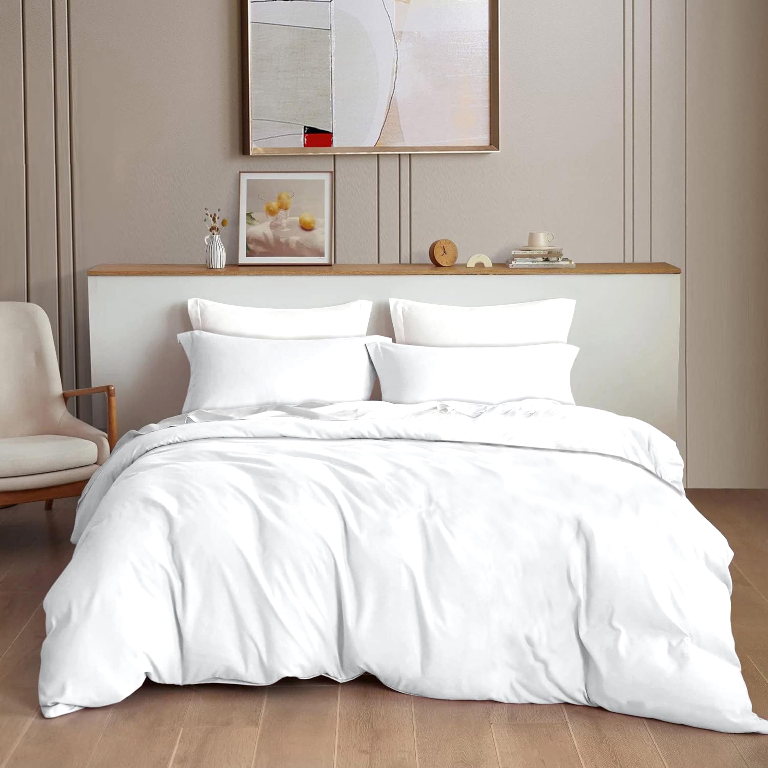 THE HOME STYLE 200TC Soft Glace Cotton King Size Duvet Cover II Razai Cover II Quilt Cover II Dohar for Double Bed with Zipper 90x100 inch