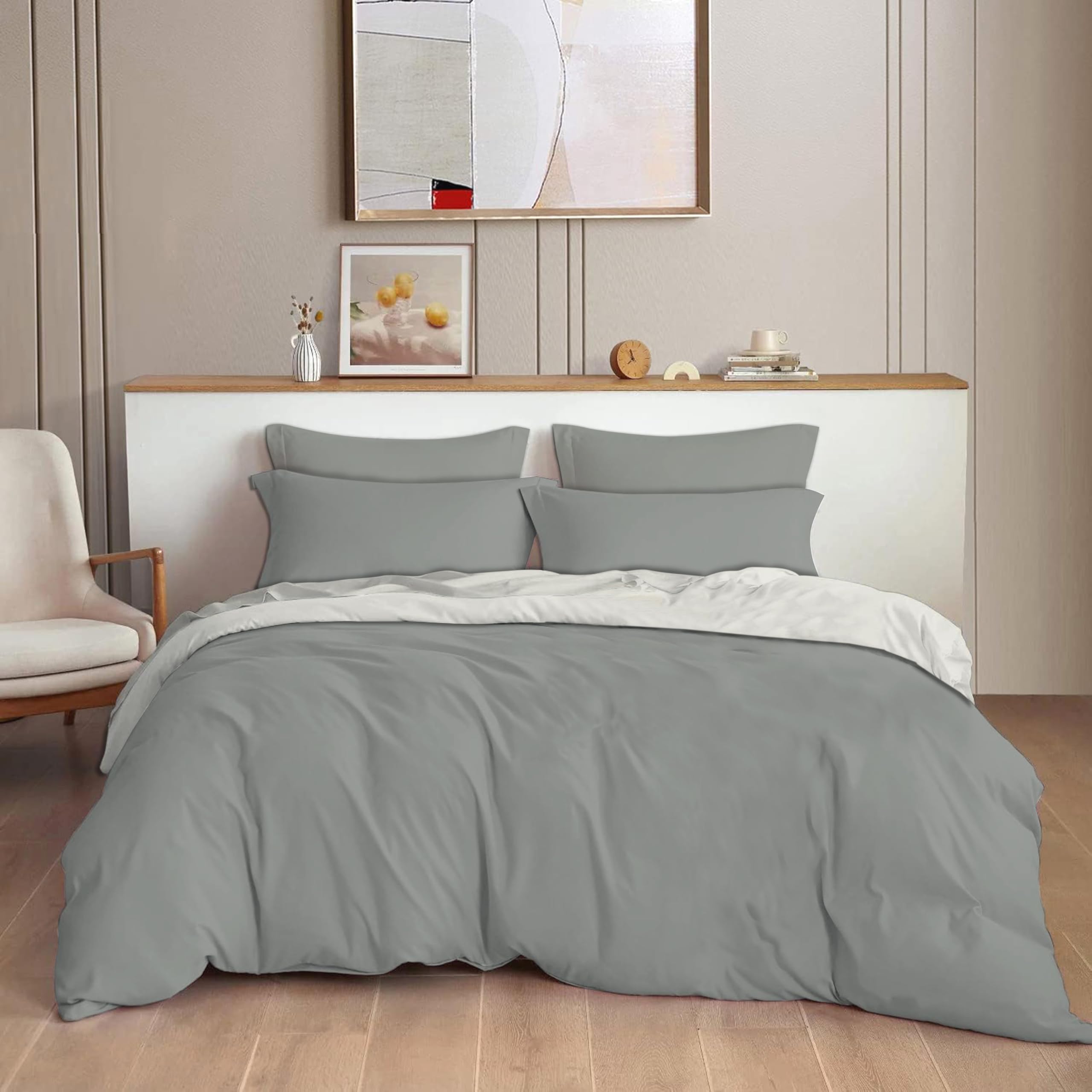 THE HOME STYLE 200TC Soft Glace Cotton King Size Duvet Cover II Razai Cover II Quilt Cover II Dohar for Double Bed with Zipper 90x100 inch
