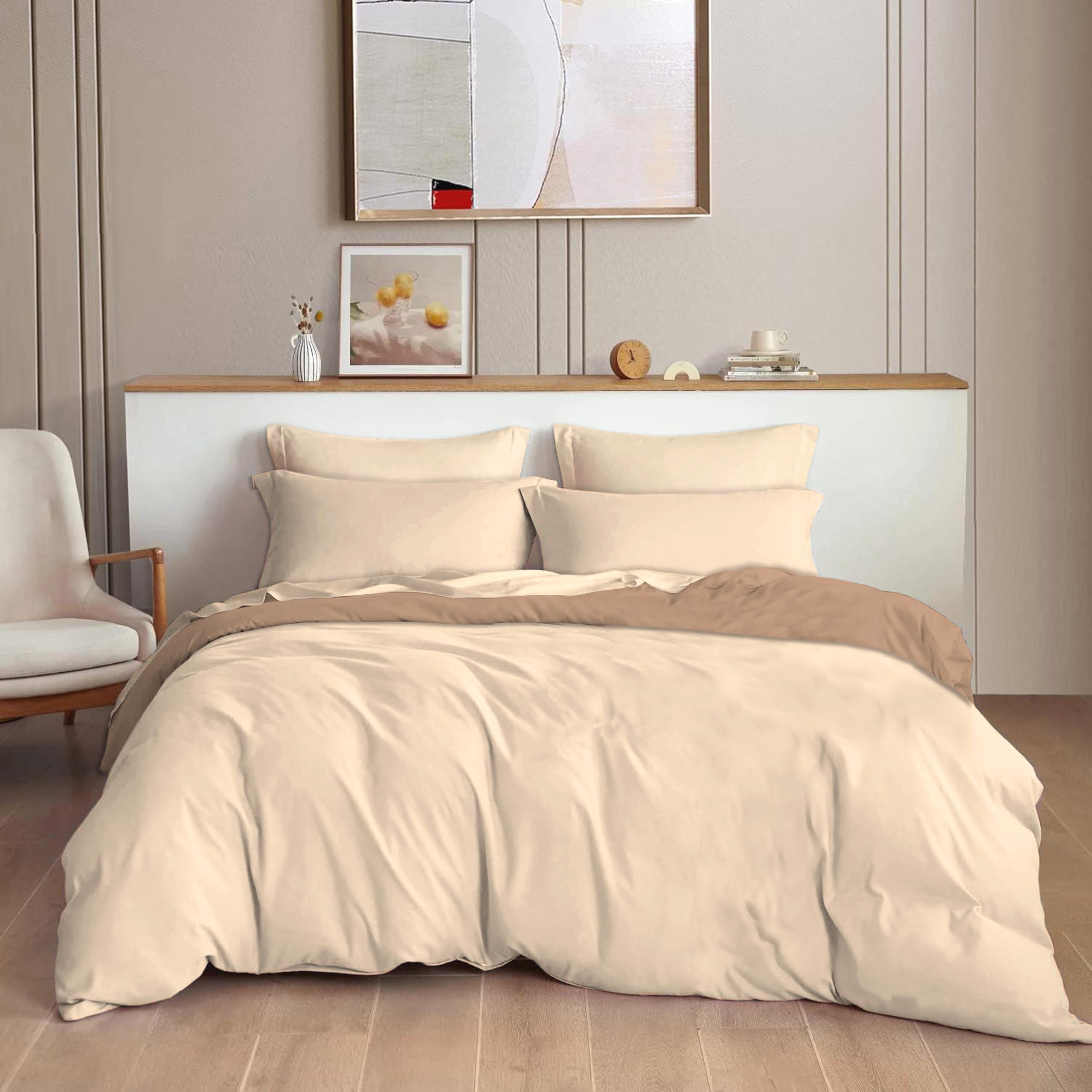 THE HOME STYLE 200TC Soft Glace Cotton King Size Duvet Cover II Razai Cover II Quilt Cover II Dohar for Double Bed with Zipper 90x100 inch