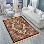 THE HOME STYLE Superfine Classic Anti Skid Persian Style Pure Velvet Carpet | 5 Feet x 7 Feet | for Bedroom l Hall l Living Room