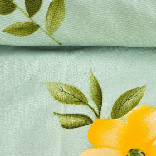 THE HOME STYLE 200TC Soft Glace Cotton King Size Duvet Cover II Razai Cover II Quilt Cover II Dohar for Double Bed with Zipper (90x100 Inch, Pista)