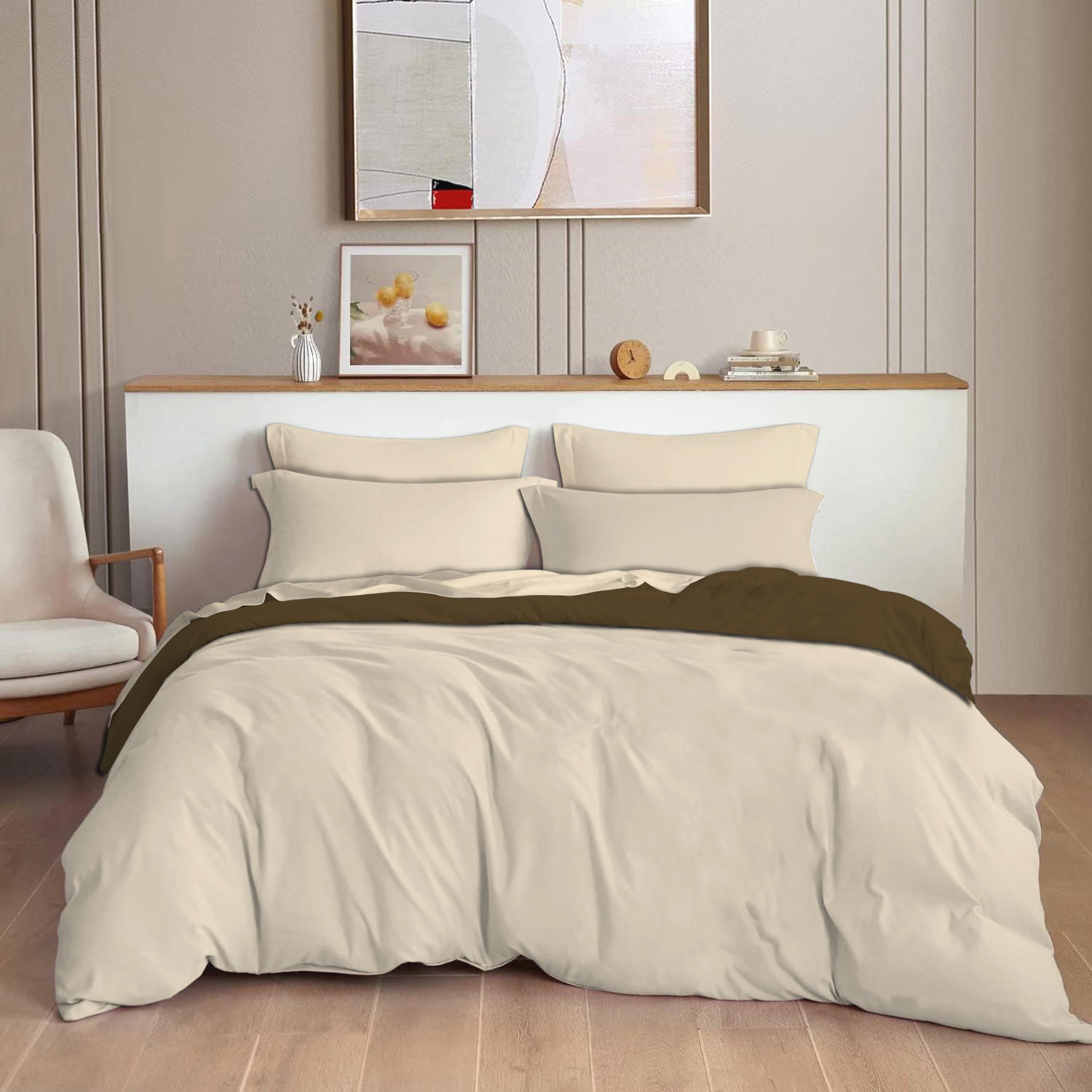 THE HOME STYLE 200TC Soft Glace Cotton King Size Duvet Cover II Razai Cover II Quilt Cover II Dohar for Double Bed with Zipper 90x100 inch