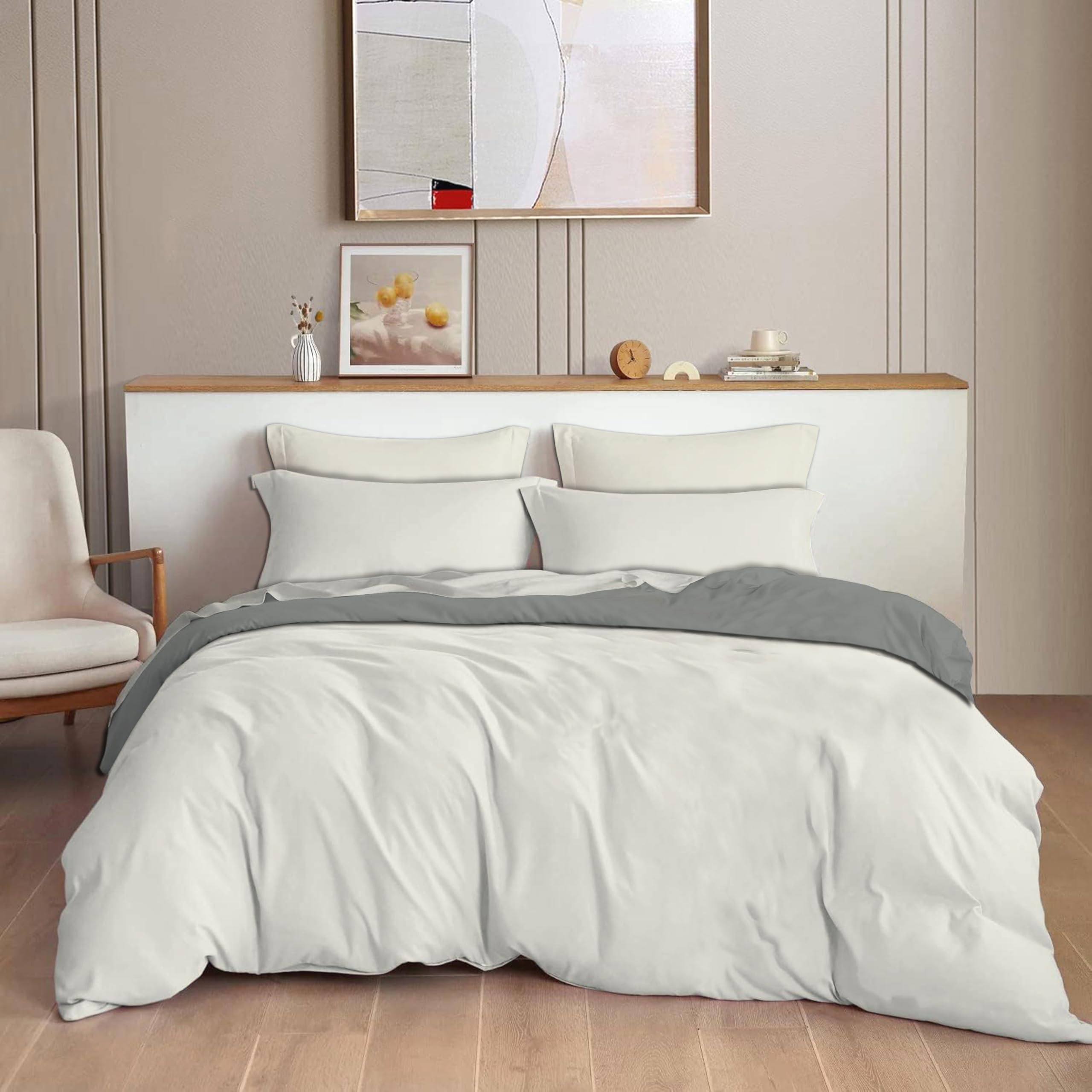 THE HOME STYLE 200TC Soft Glace Cotton King Size Duvet Cover II Razai Cover II Quilt Cover II Dohar for Double Bed with Zipper 90x100 inch