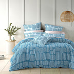 THE HOME STYLE Cotton Feel Glace Cotton Elastic Fitted Printed King Size Double Bed Bedsheet with 2 Pillow Cover